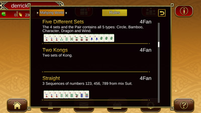 Mahjong World 2 Pattern Suggestion feature